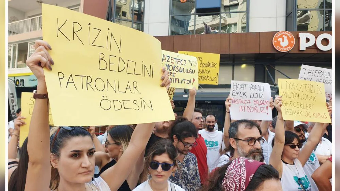 Gazeteciler eylem