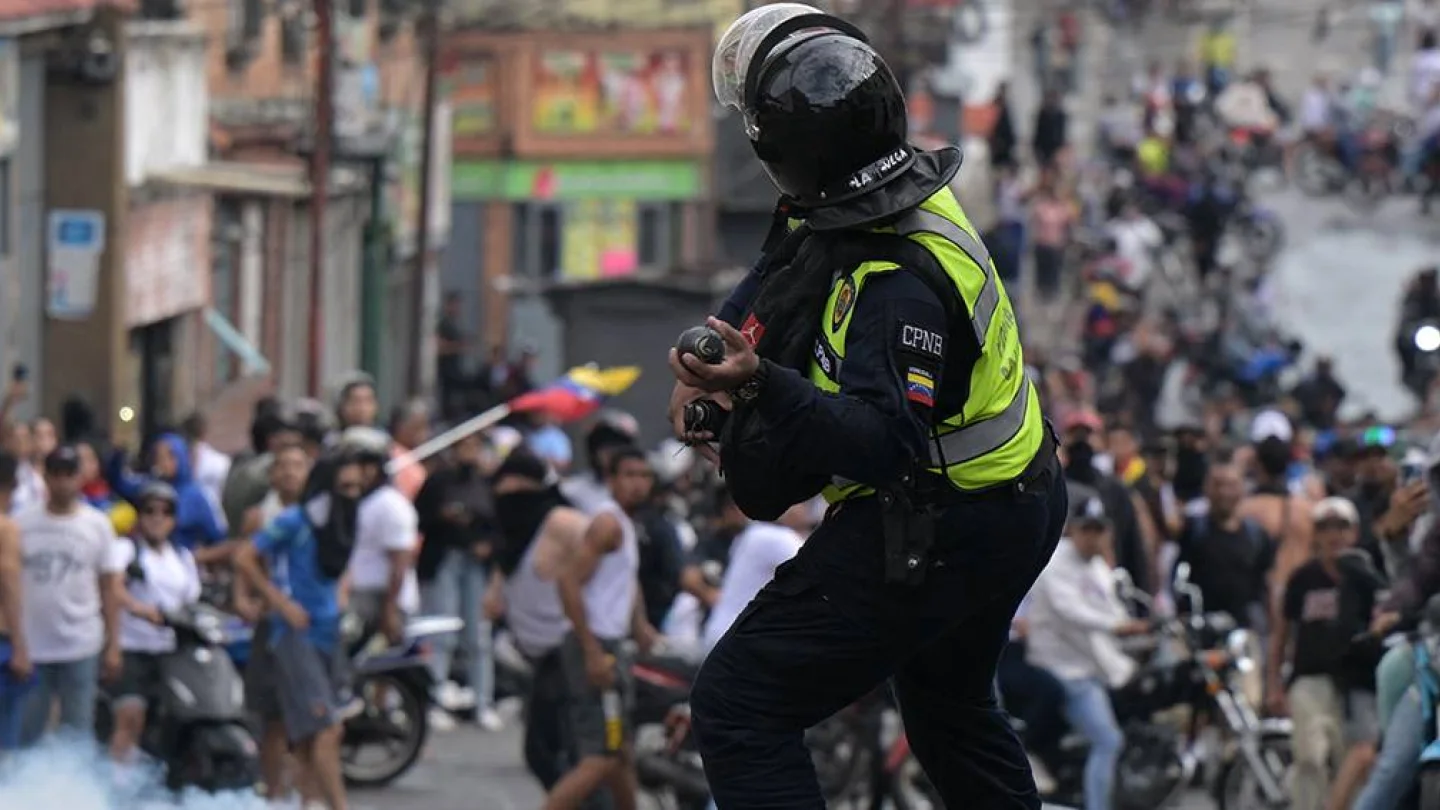 Venezuela'da seçim protestoları / foto:AFP