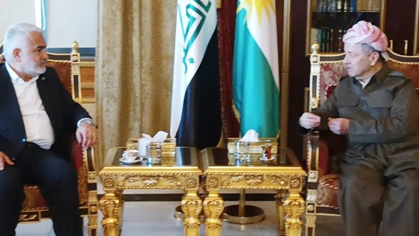 Zekeriya Yapıcıoğlu ve Mesud Barzani görüşmesi