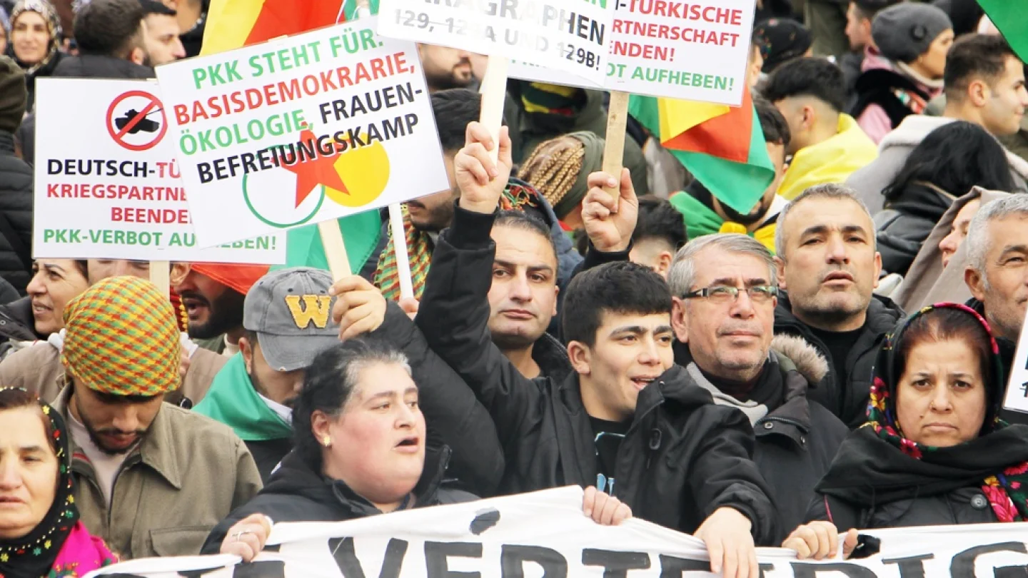 PKK Yasağı protesto, Berlin / Foto: Hakan Türkmen