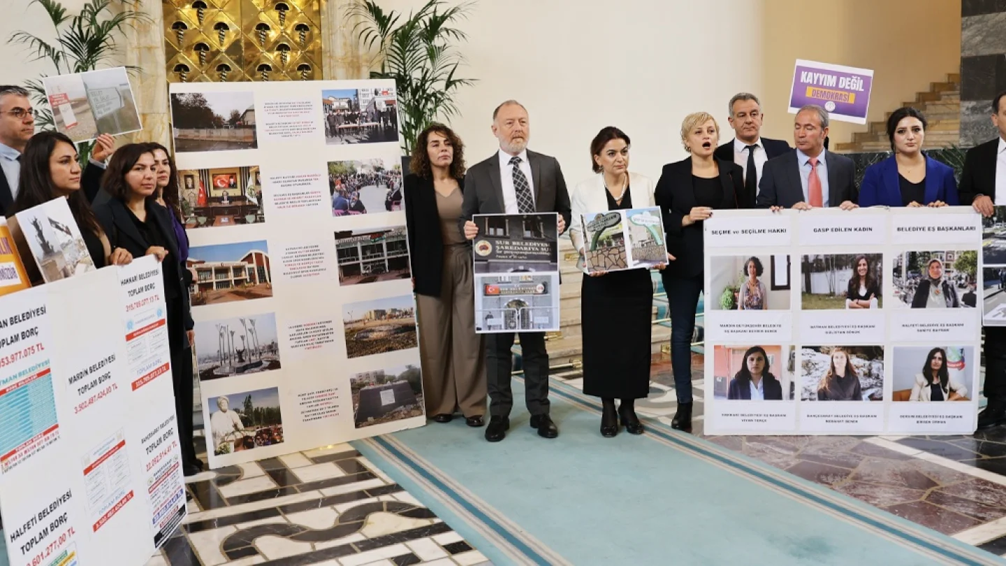 DEM Parti kayyum protesto