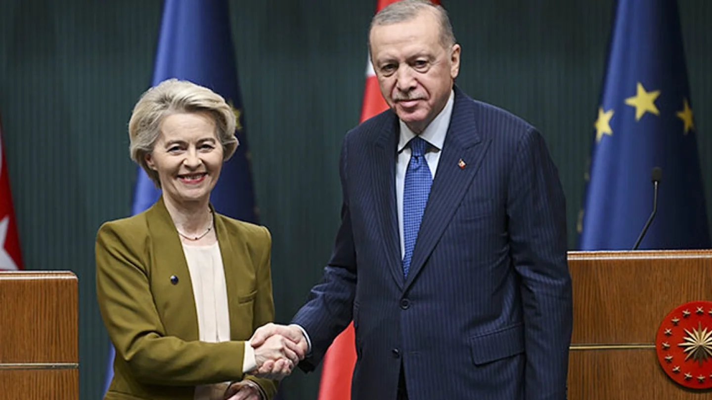 Von der Leyen ve Recep Tayyip Erdoğan