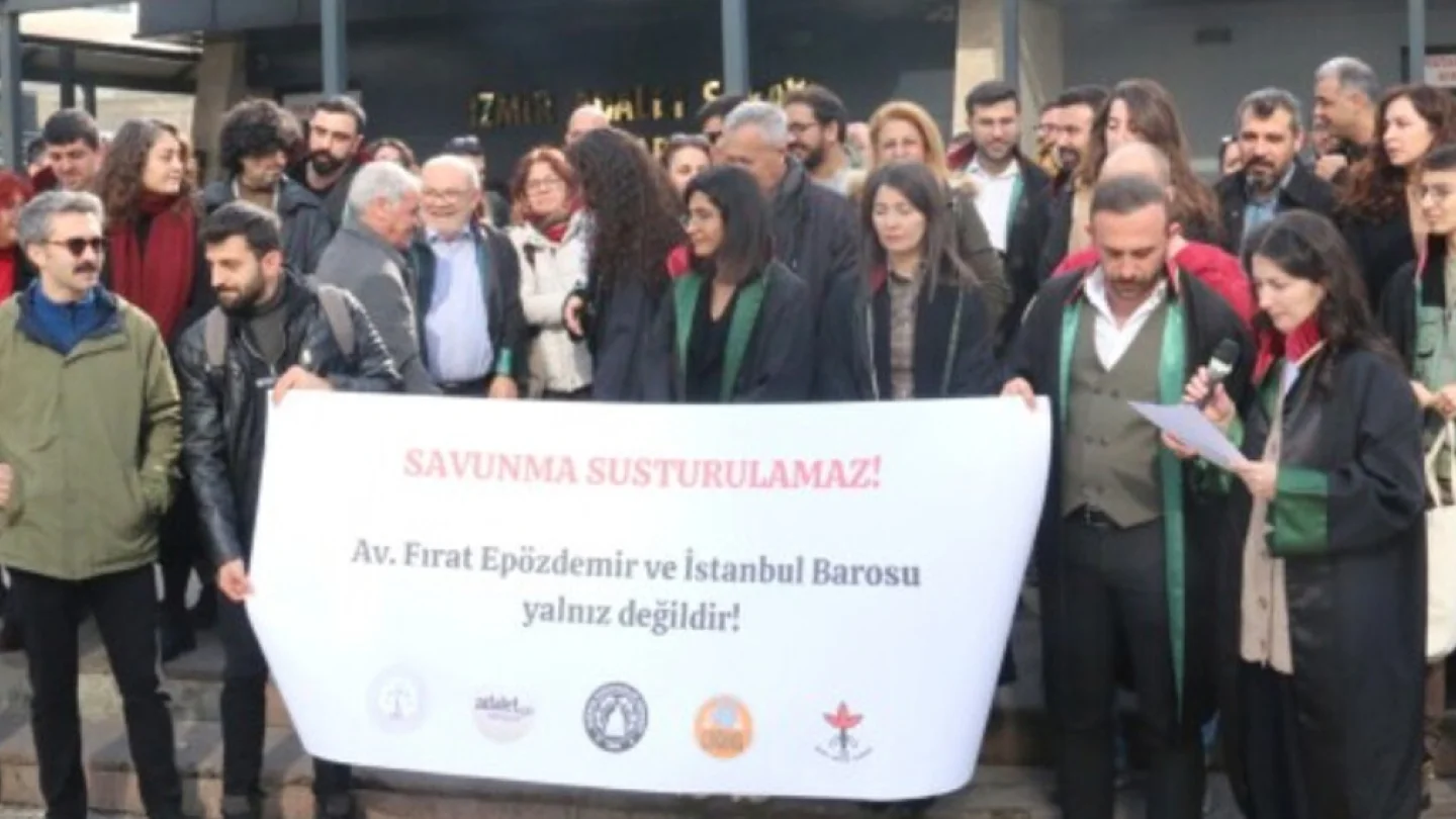 Avukat Fırat Epözdemir’in tutuklanmasına karşı eylem