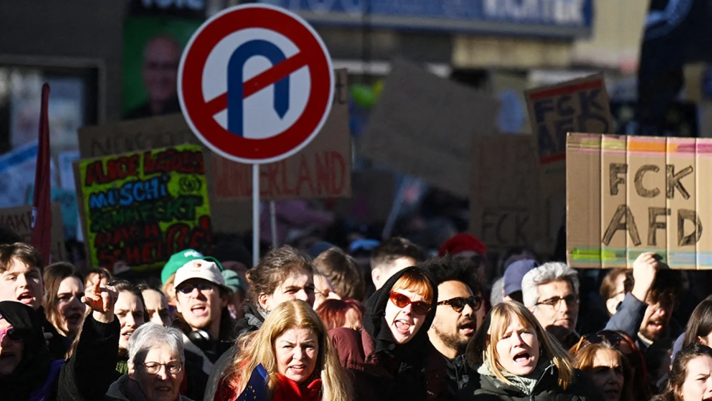 AfD/CDU protesto/Neu Isenburg/foto:AFP