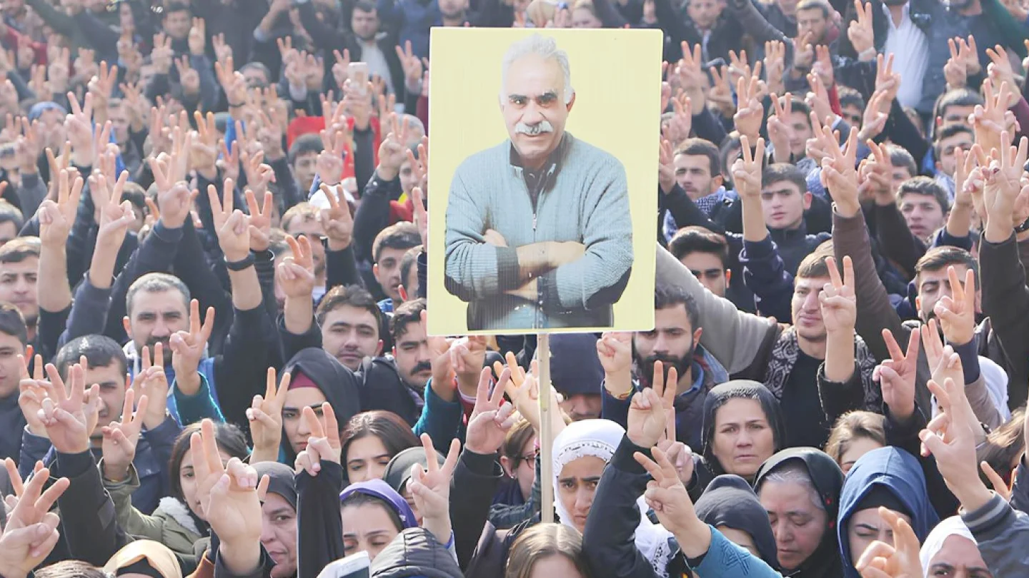 Kürt Halk Önderi Abdullah Öcalan özgürlüğü için eylem