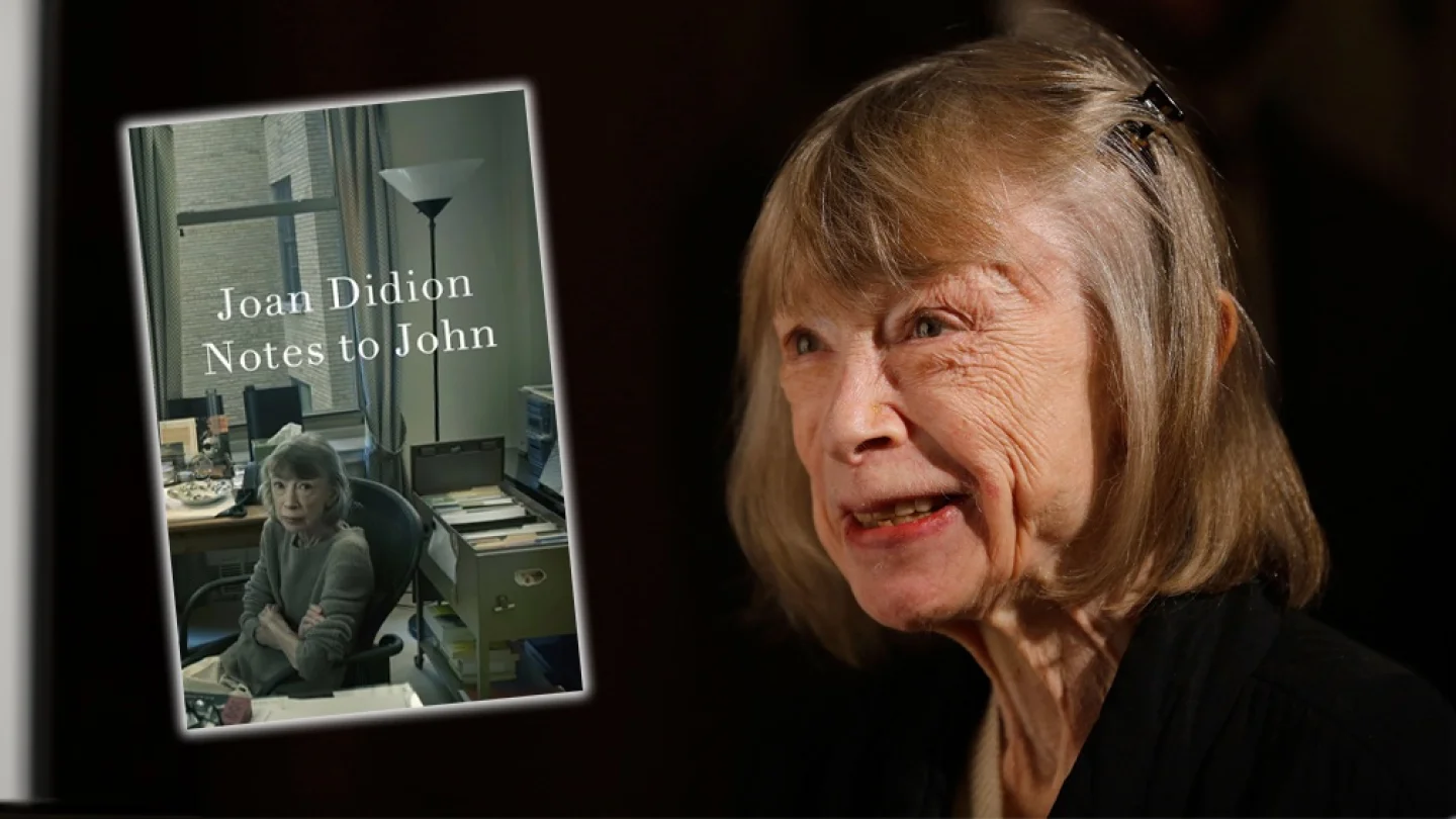 Joan Didion'ın “Notes to John" kitabı / foto:AFP