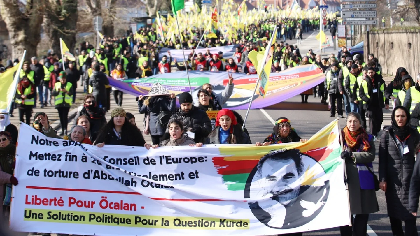 Uluslararası komplo protesto, Strasbourg/ foto:Erkan GÜLBAHÇE