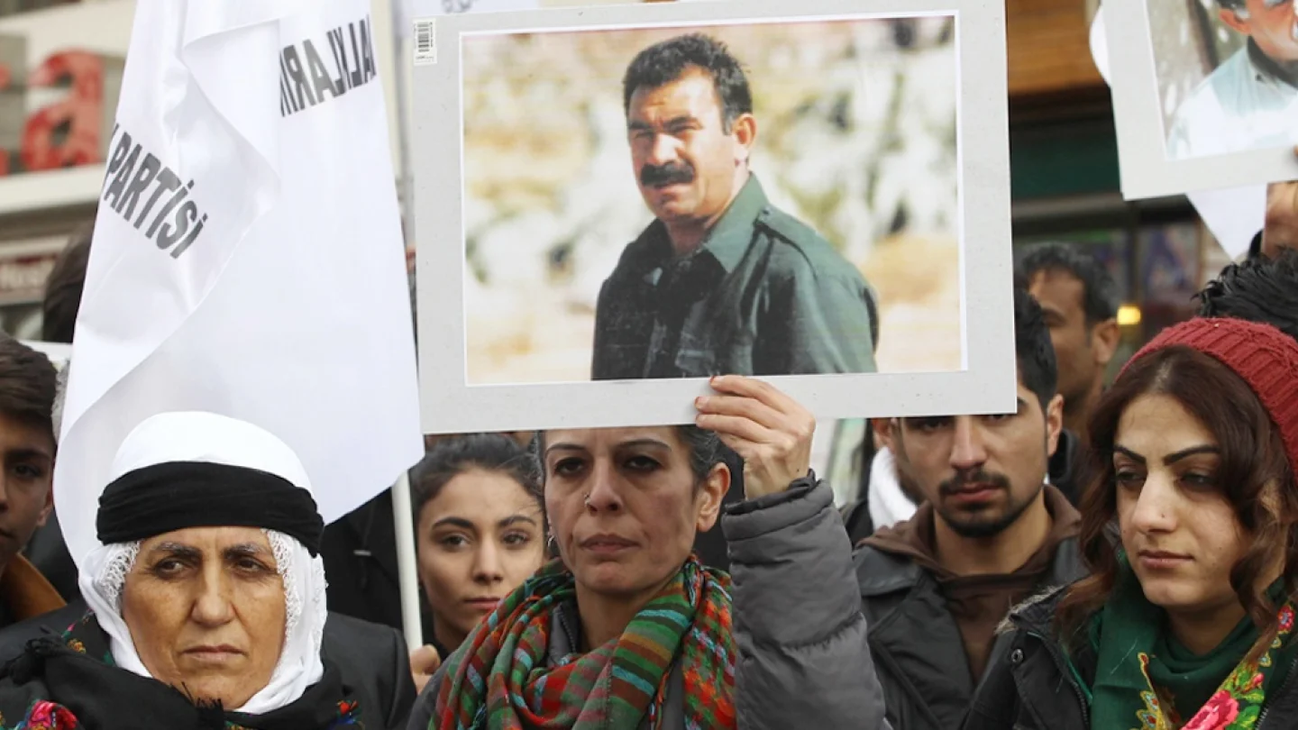 Kürt Halk Önderi Abdullah Öcalan özgürlüğü için eylem