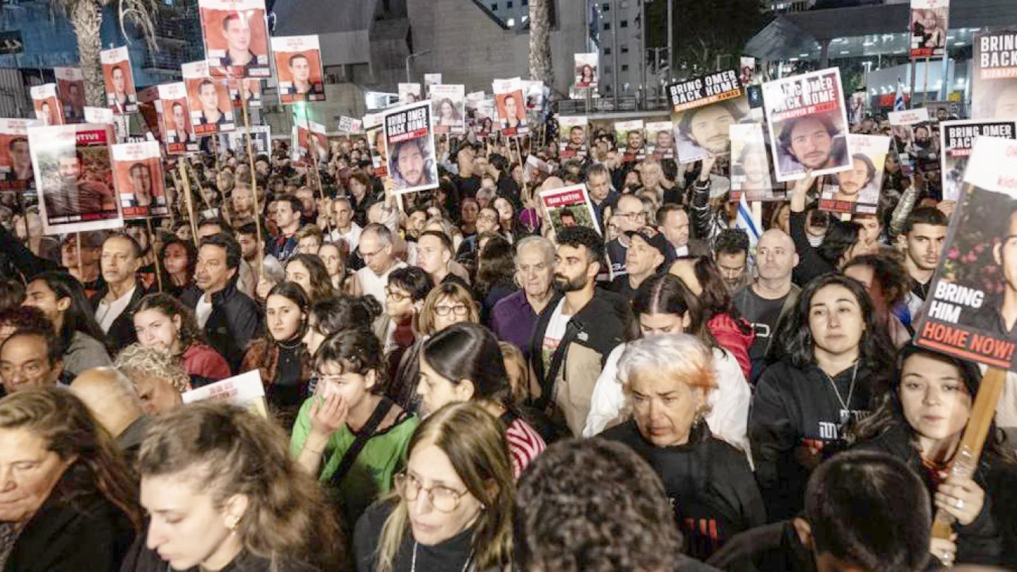 Gazze rehineler için eylem