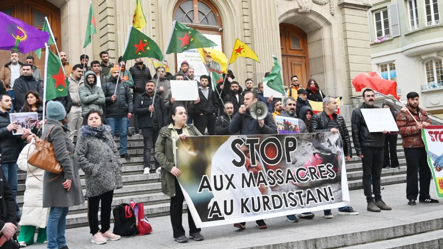 Kobanê katliam protesto, Lozan