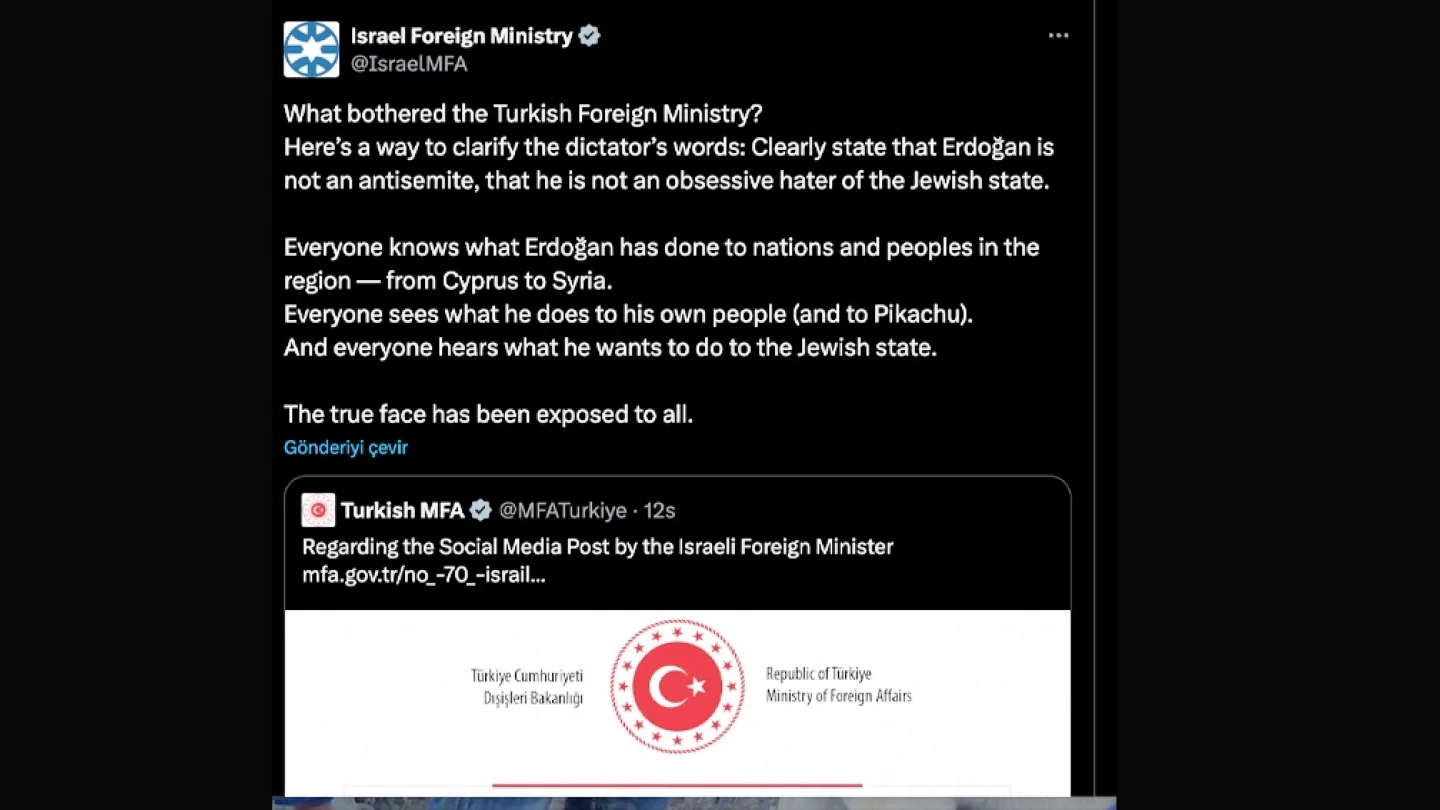İsrail, Türkiye yanıt