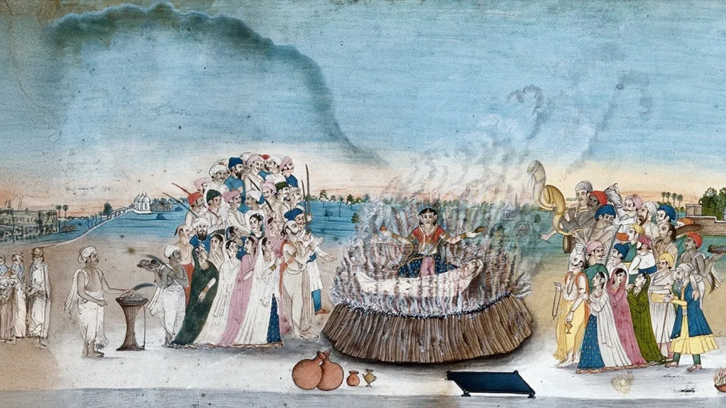 Sati geleneği/foto kaynak: britannica.com