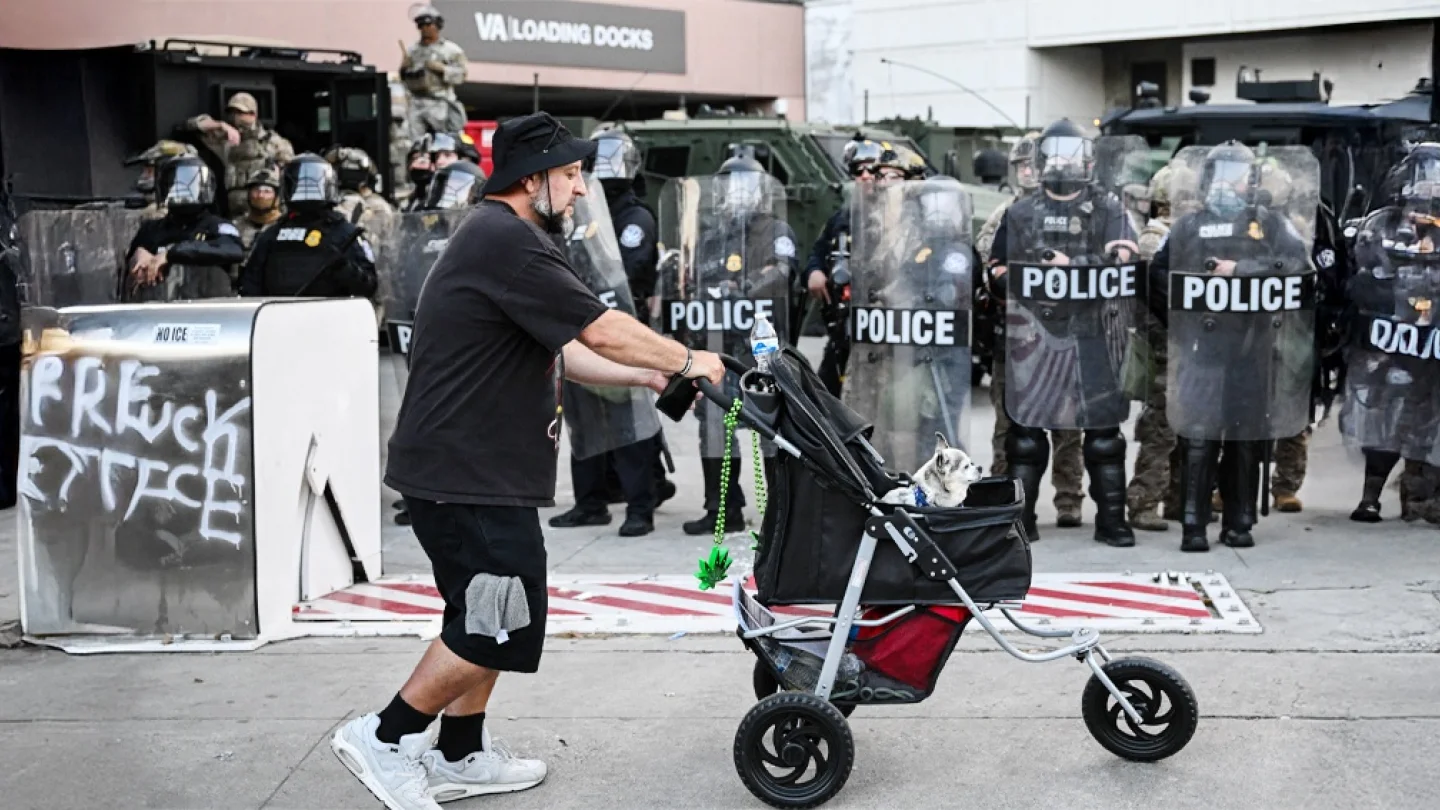 Los Angeles protesto/ foto:AFP