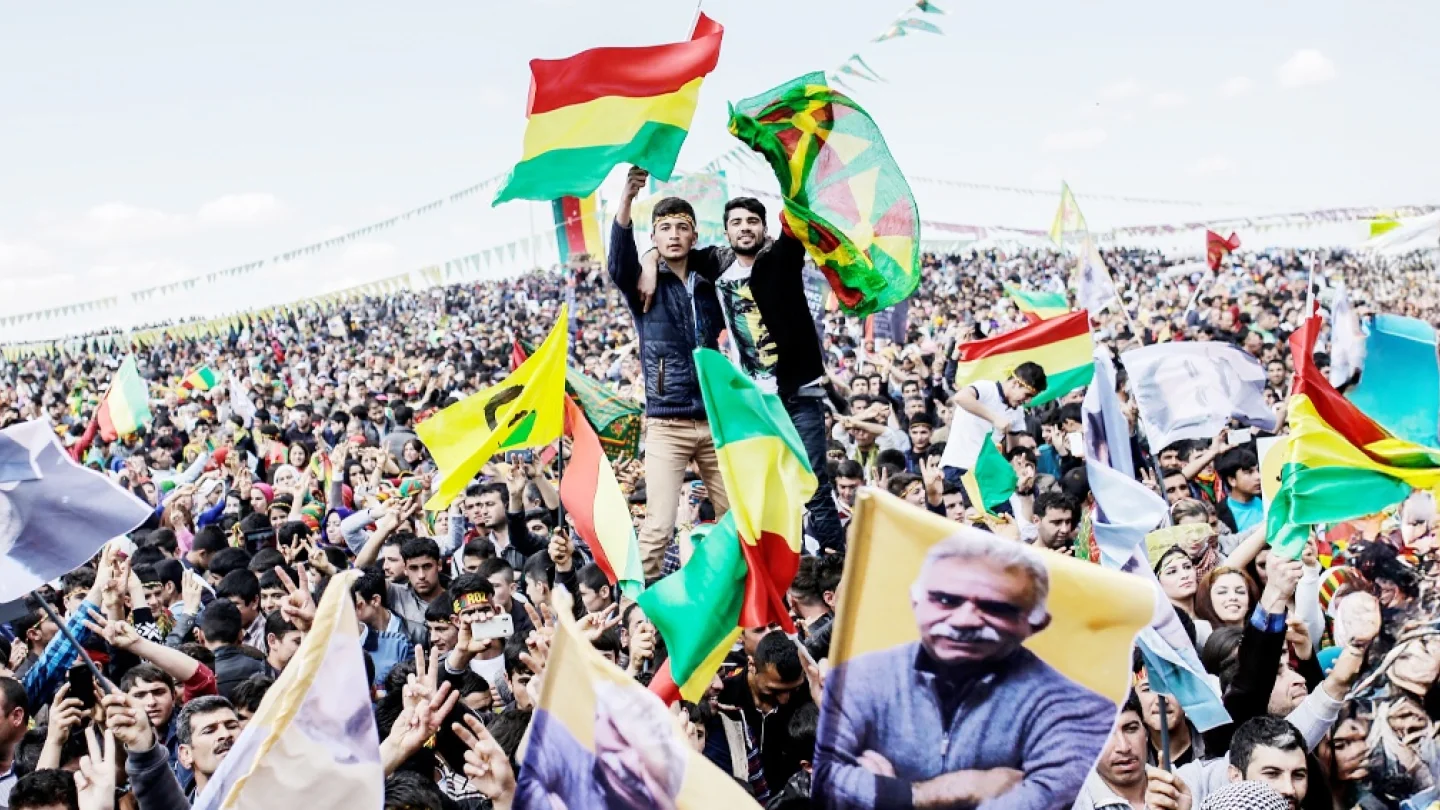Kürt Halk Önderi Abdullah Öcalan için yapılan eylem