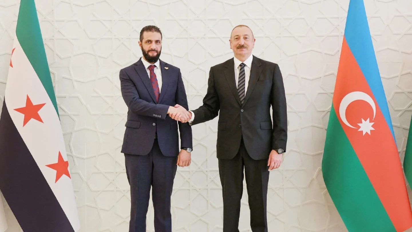 Ahmed Şara (Colani), İlham Aliyev / foto:AFP