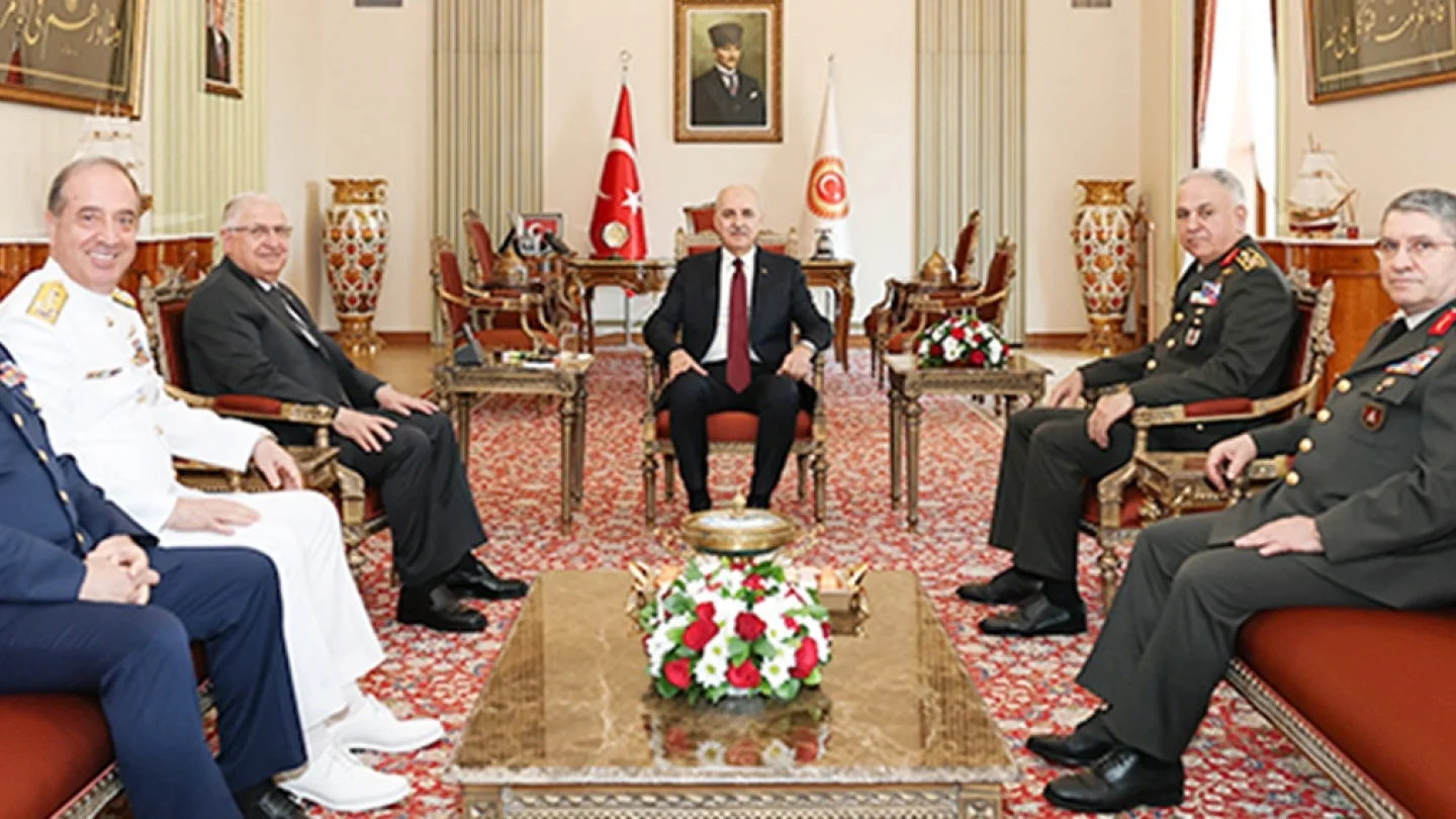 Numan Kurtulmuş ve Türk Savunma Bakanlığı görüşme