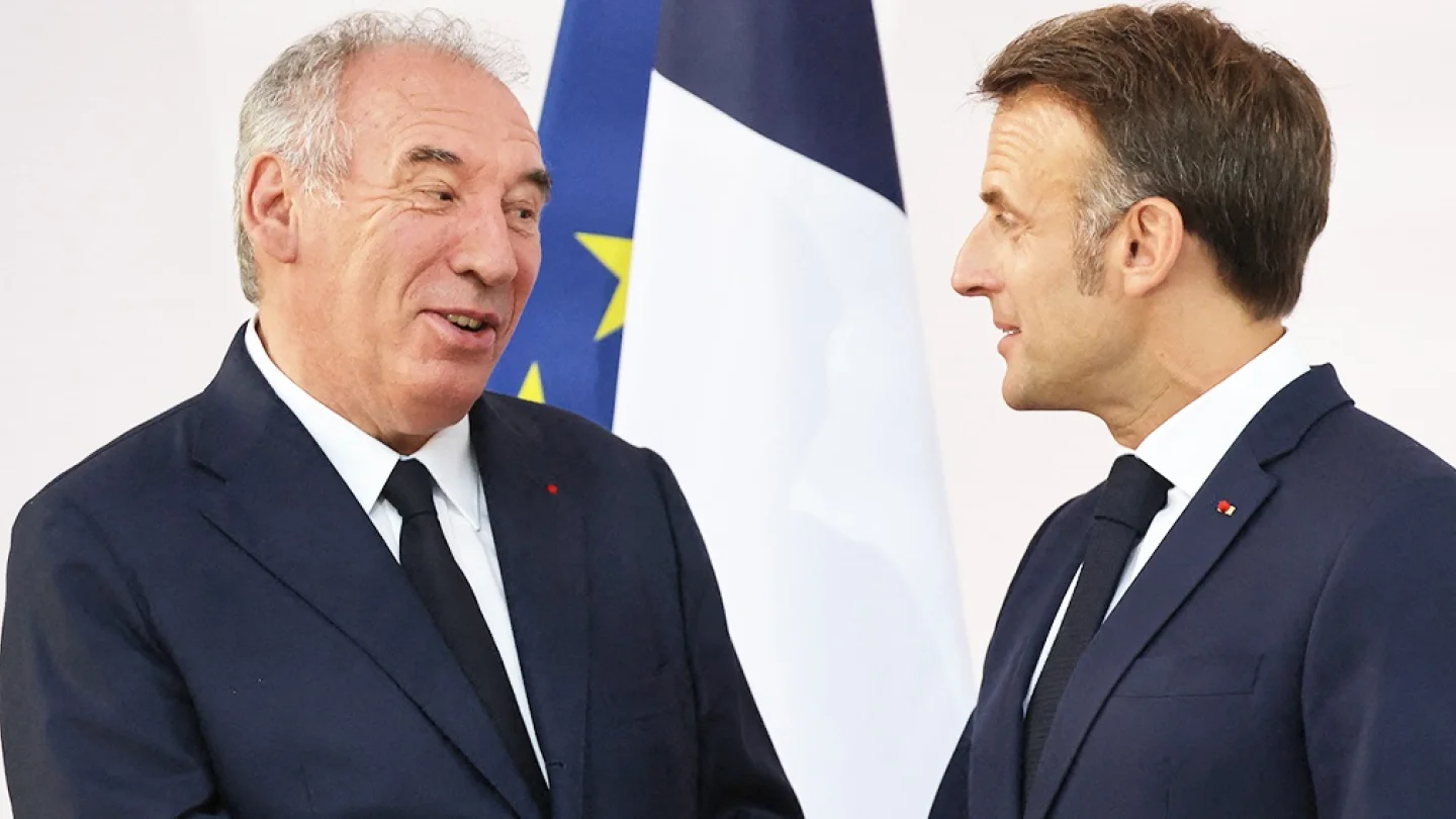 Macron ve Bayrou / foto:AFP