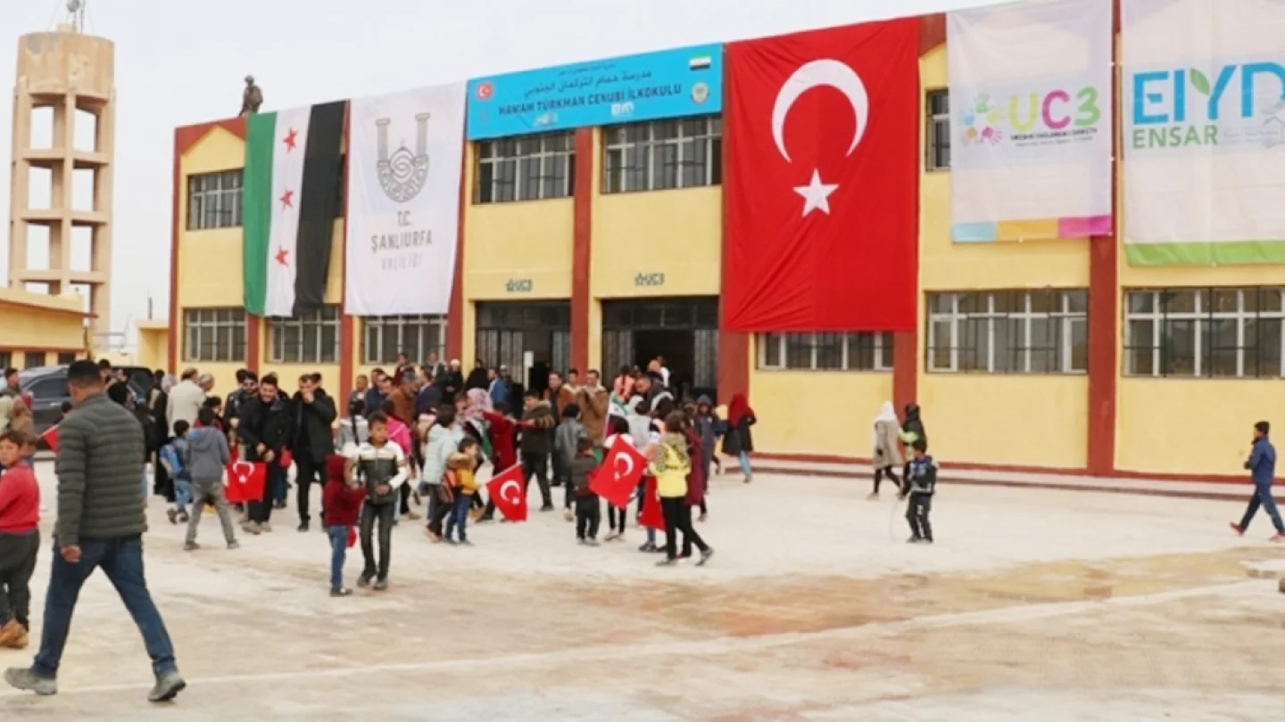 Girê Spî'de bir okul / foto:North Press