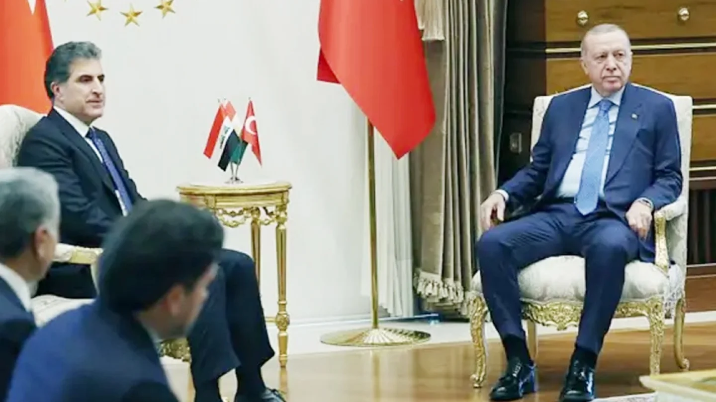 Nêçîrvan Barzanî ve Recep Tayyip Erdoğan