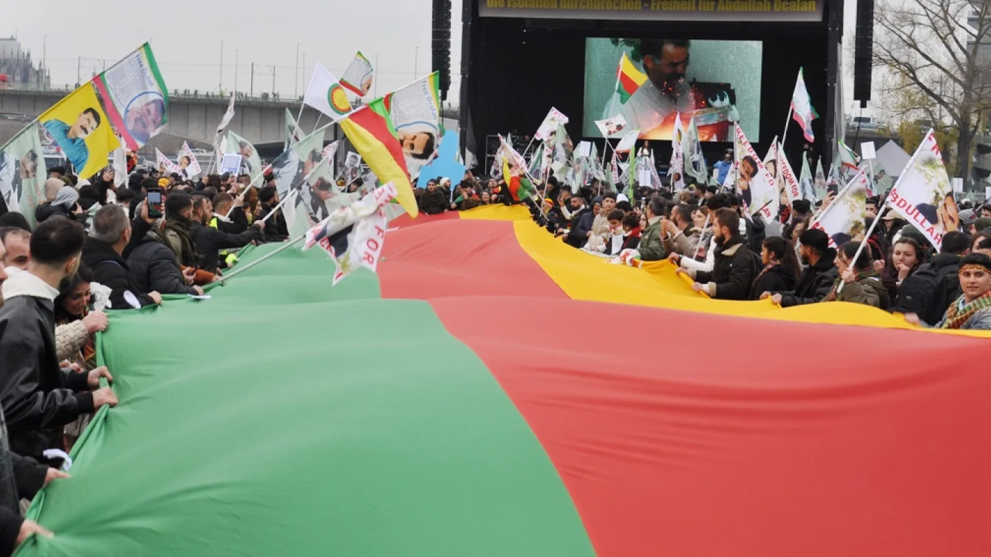 Kürt Halk Önderi Abdullah Öcalan özgürlük yürüyüşü, Köln / foto:Arşiv