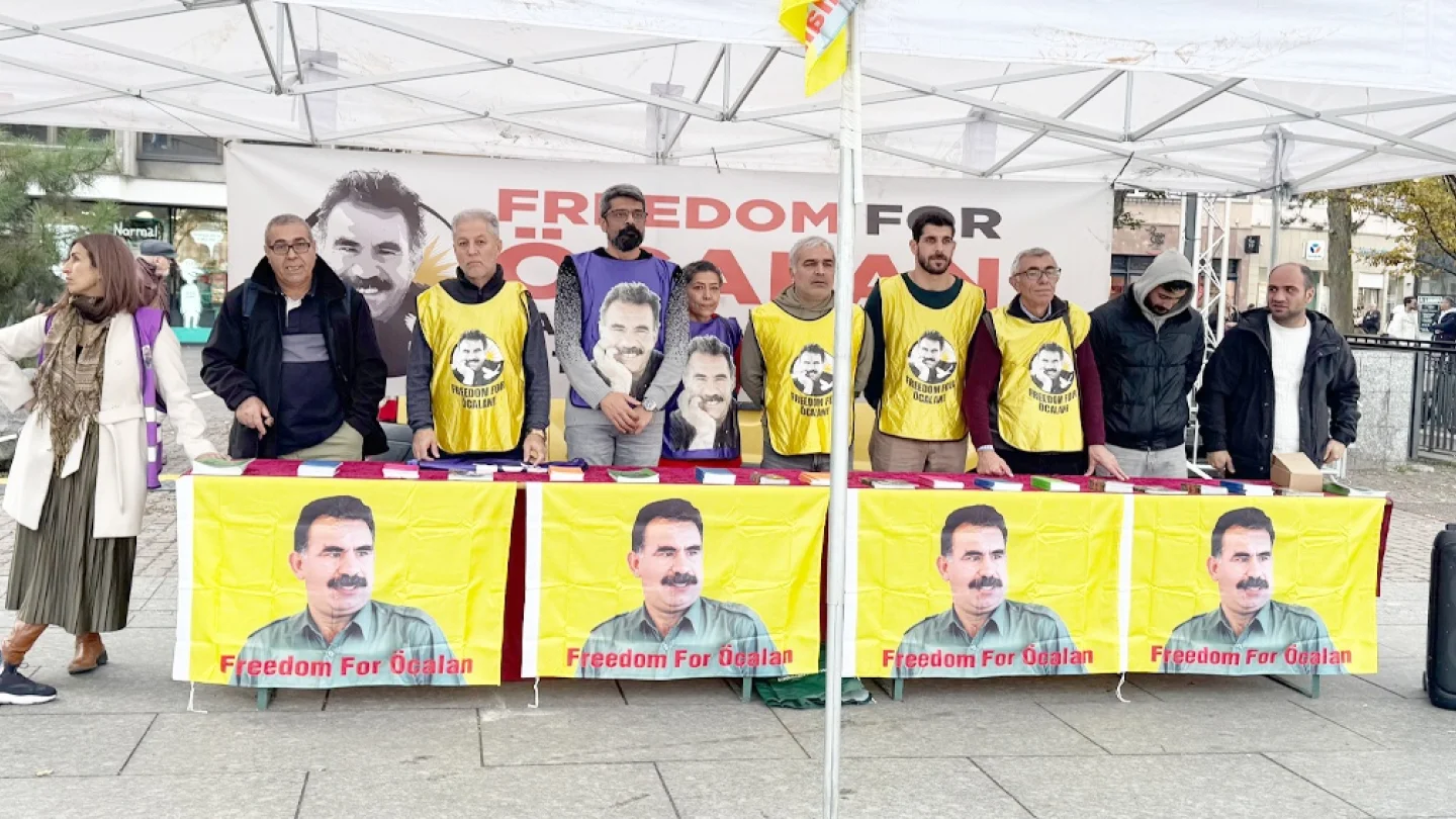 Kürt Halk Önderi Abdullah Öcalan özgürlüğü için eylem/ Strasbourg