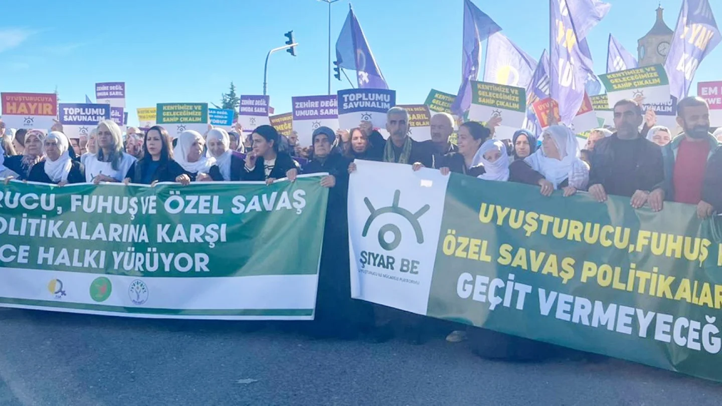 Lice uyuşturucu protesto