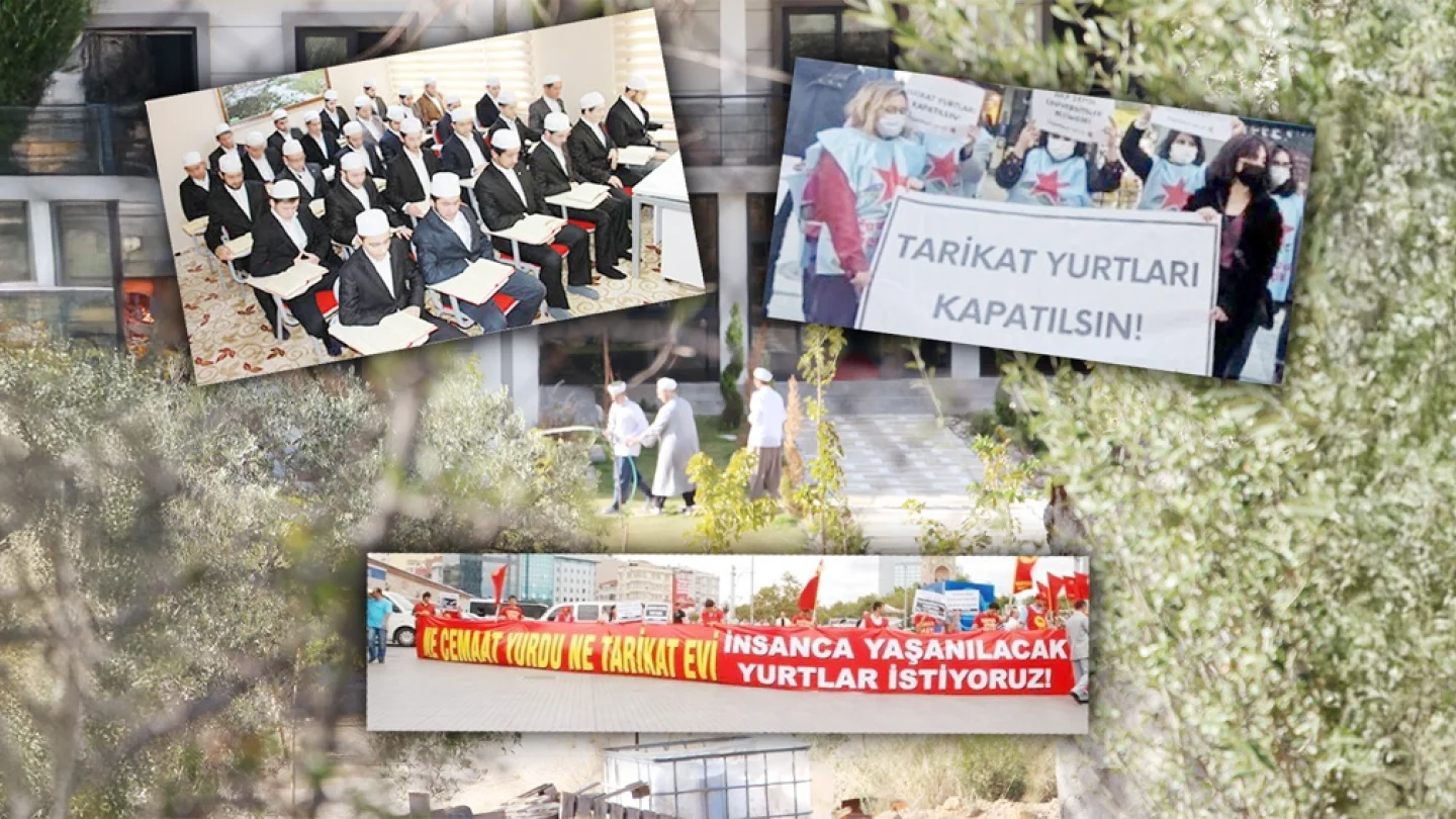 Cemaat yurtları protesto