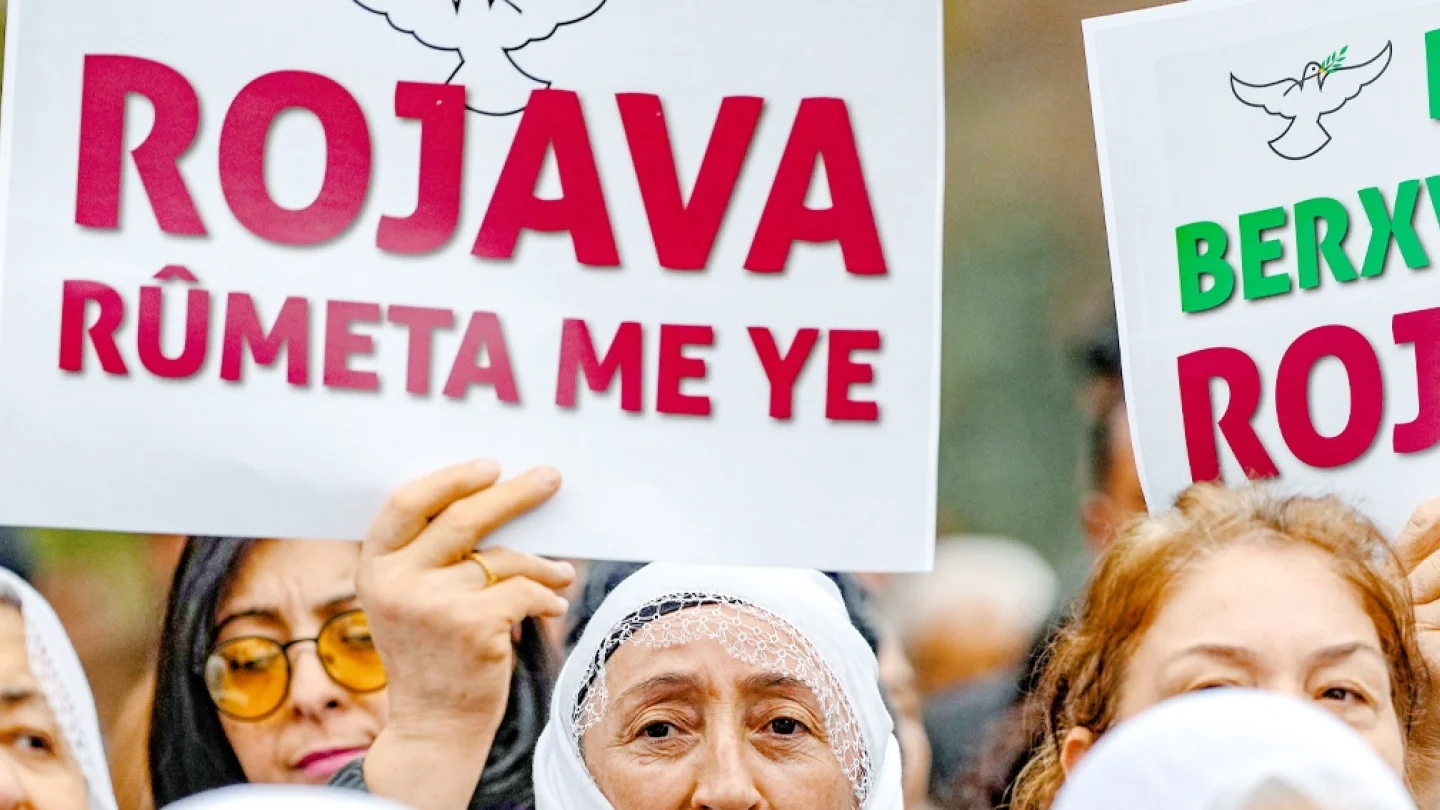 Rojava için eylem/foto:AFP