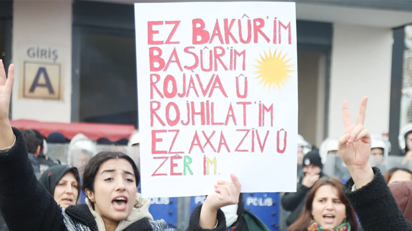 Rojava için eylem/ foto: Erdoğan ALAYUMAT