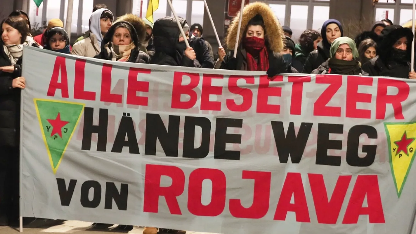 Rojava eylem, Mannheim
