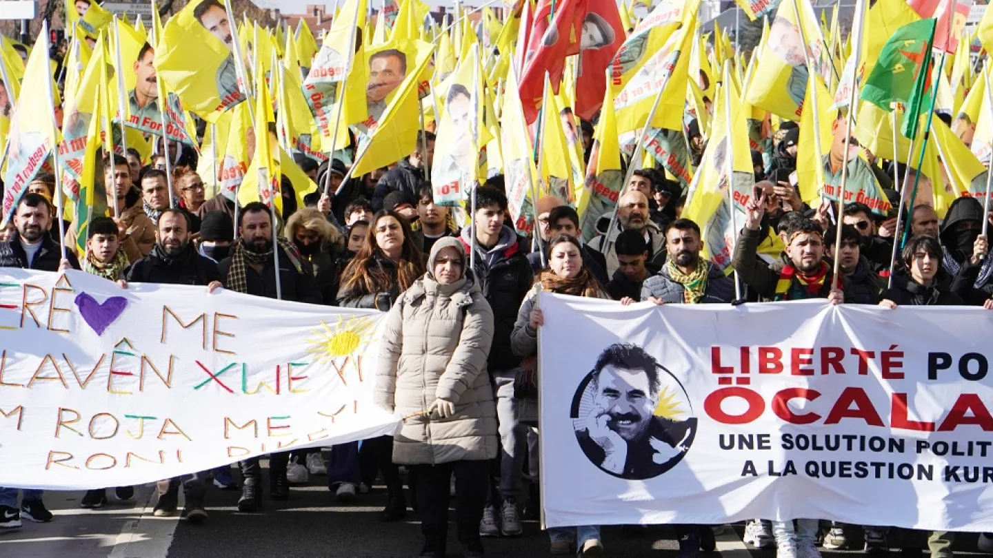 Strasbourg eylem/ foto: Deniz BABİR