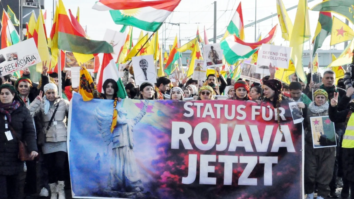 Rojava eylem, Köln/foto: Arat ARARAT