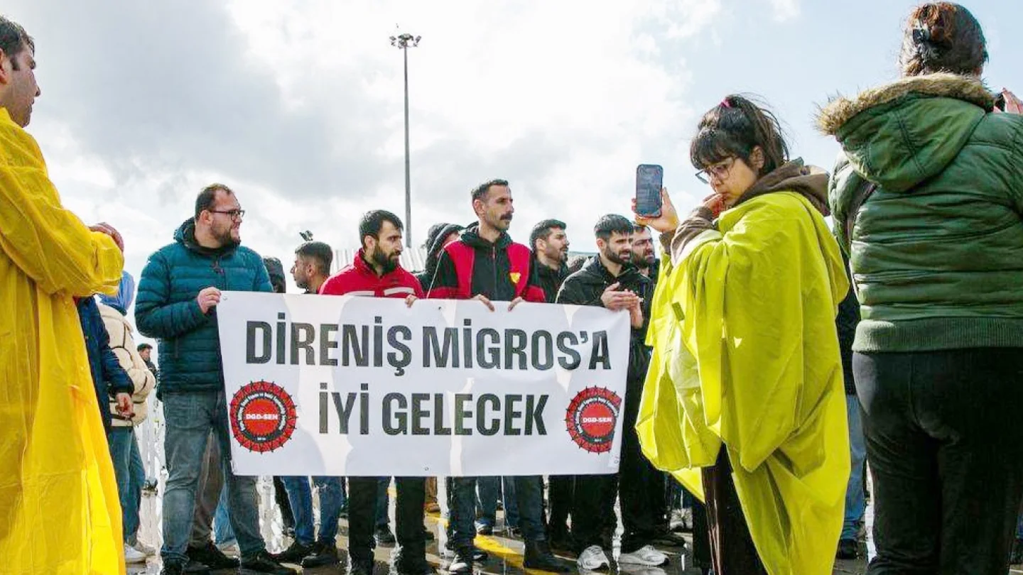 Migros işçileri direniş