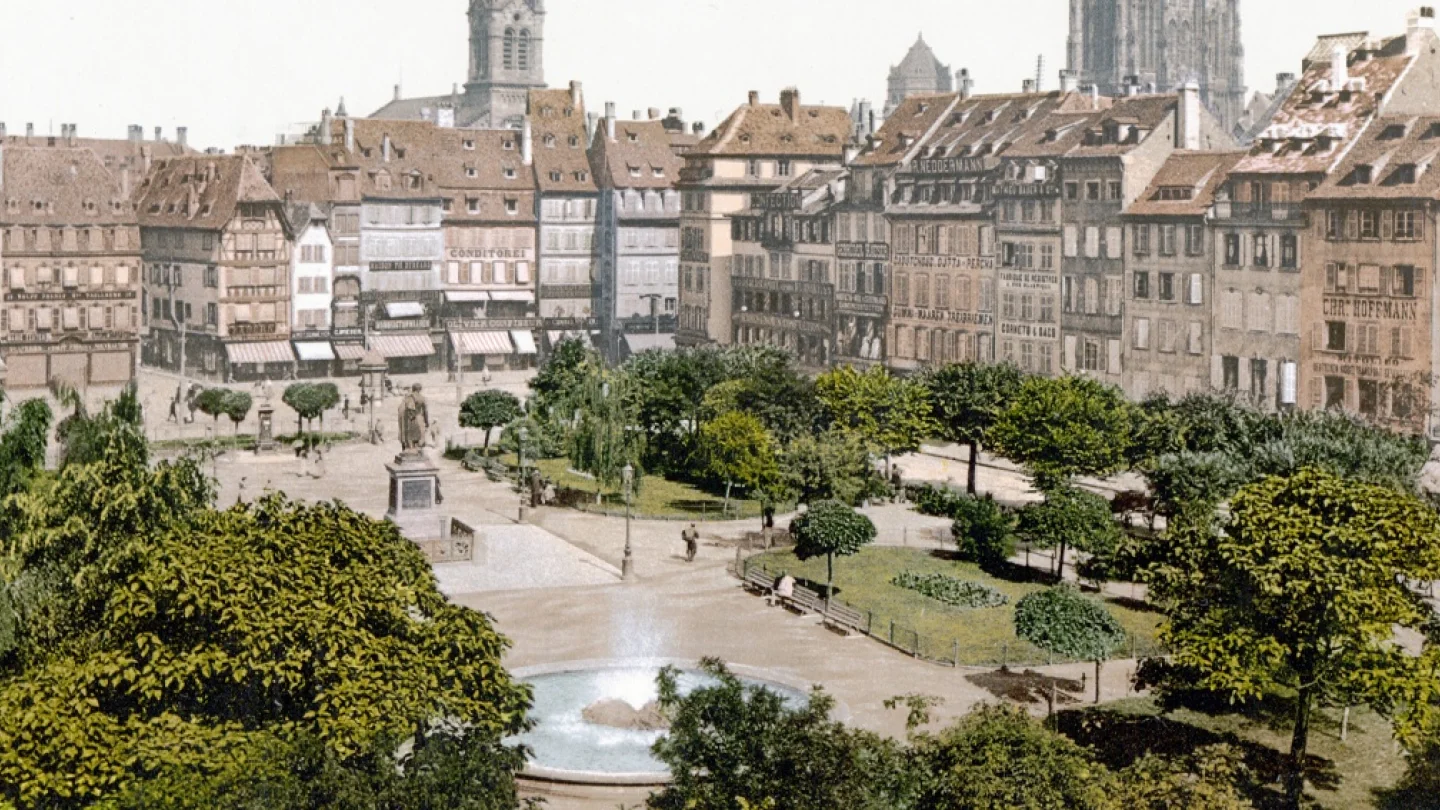Strassburg Kleberplatz 1900/ foto:Wikipedia