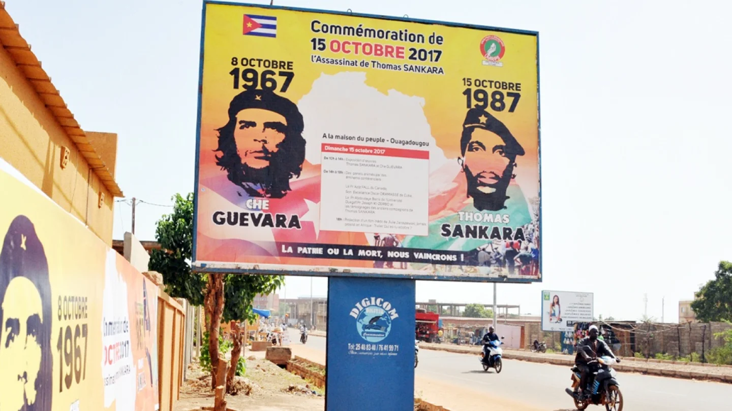 Che Guevara ve Thomas Sankara/foto:AFP