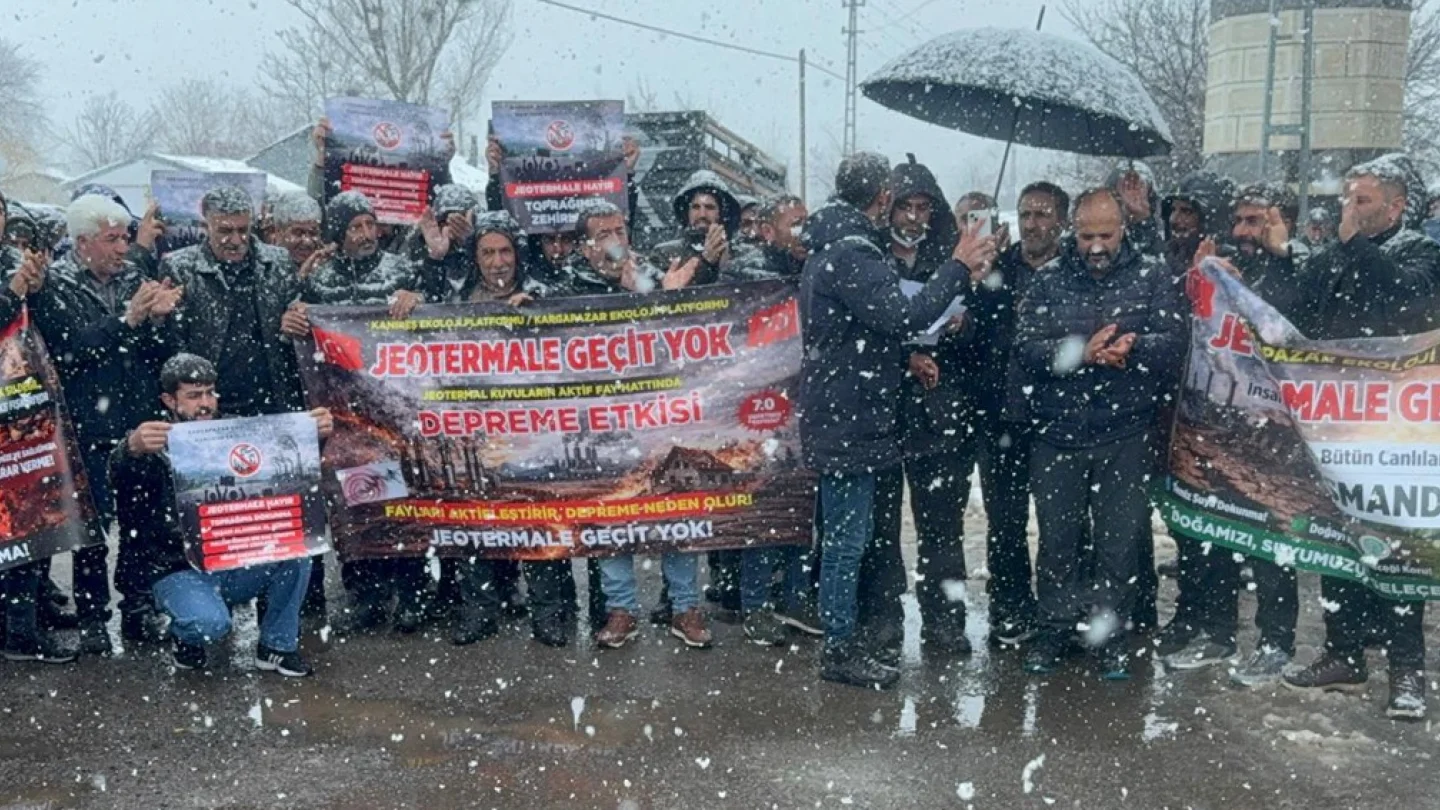 Jeotermal projelere karşı eylem / Kanîreş