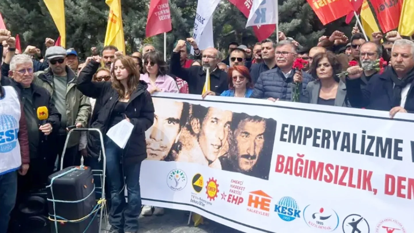 Deniz Gezmiş, Yusuf Aslan, Hüseyin İnan anması