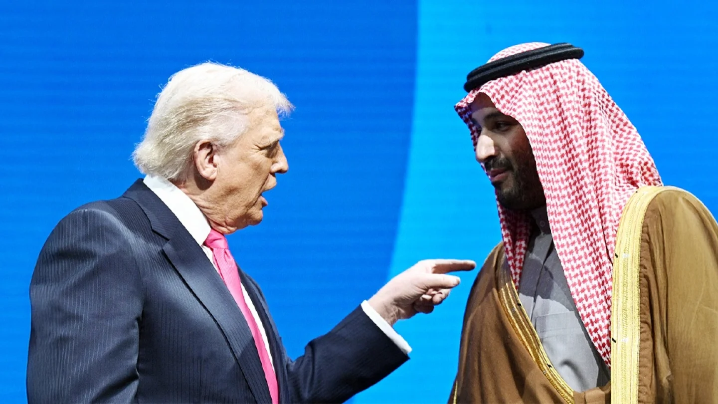Donald Trump ve Bin Selman/foto:AFP