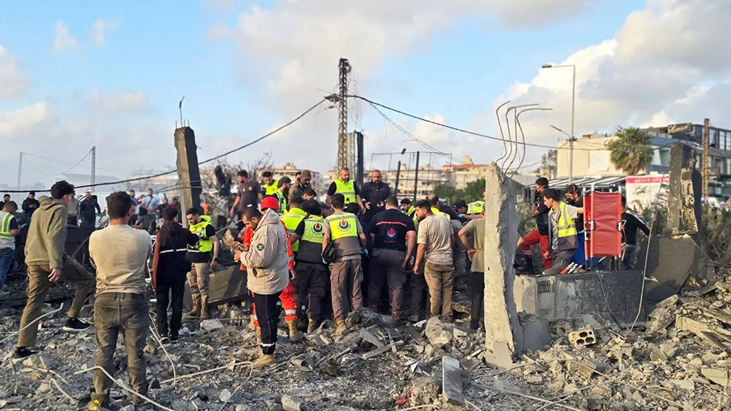 İsrail saldırı/foto:AFP