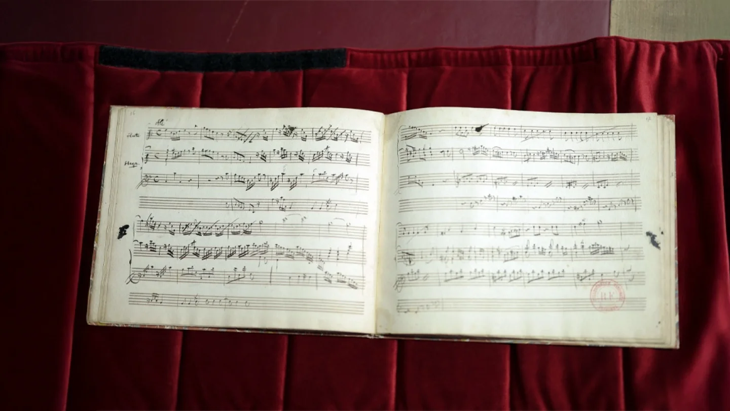  Mozart’ın 248 yıllık el yazması/foto:AFP