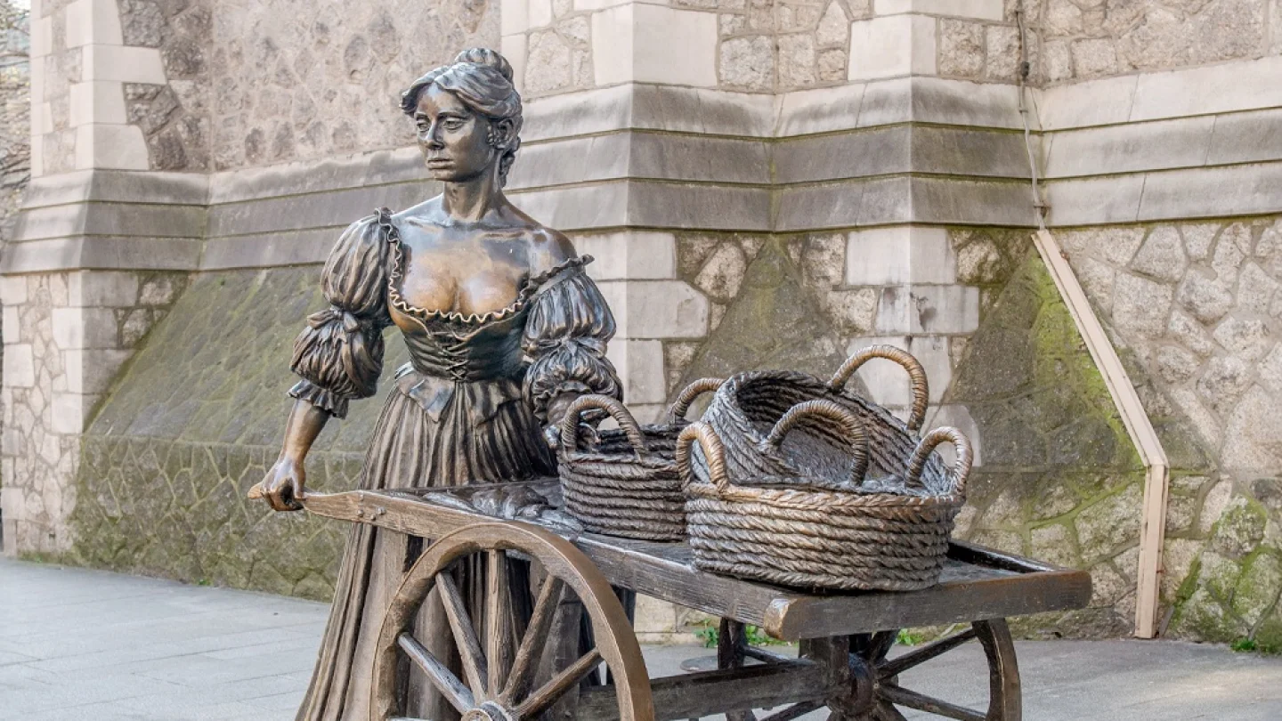 Molly Malone heykel/foto:Wikipedia