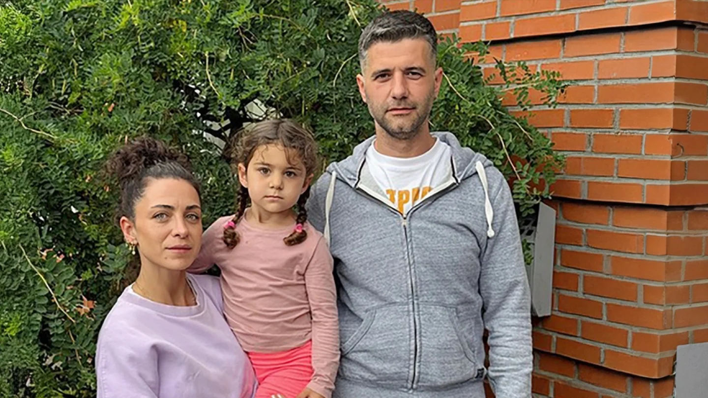 Erkan Çelikcan ve ailesi