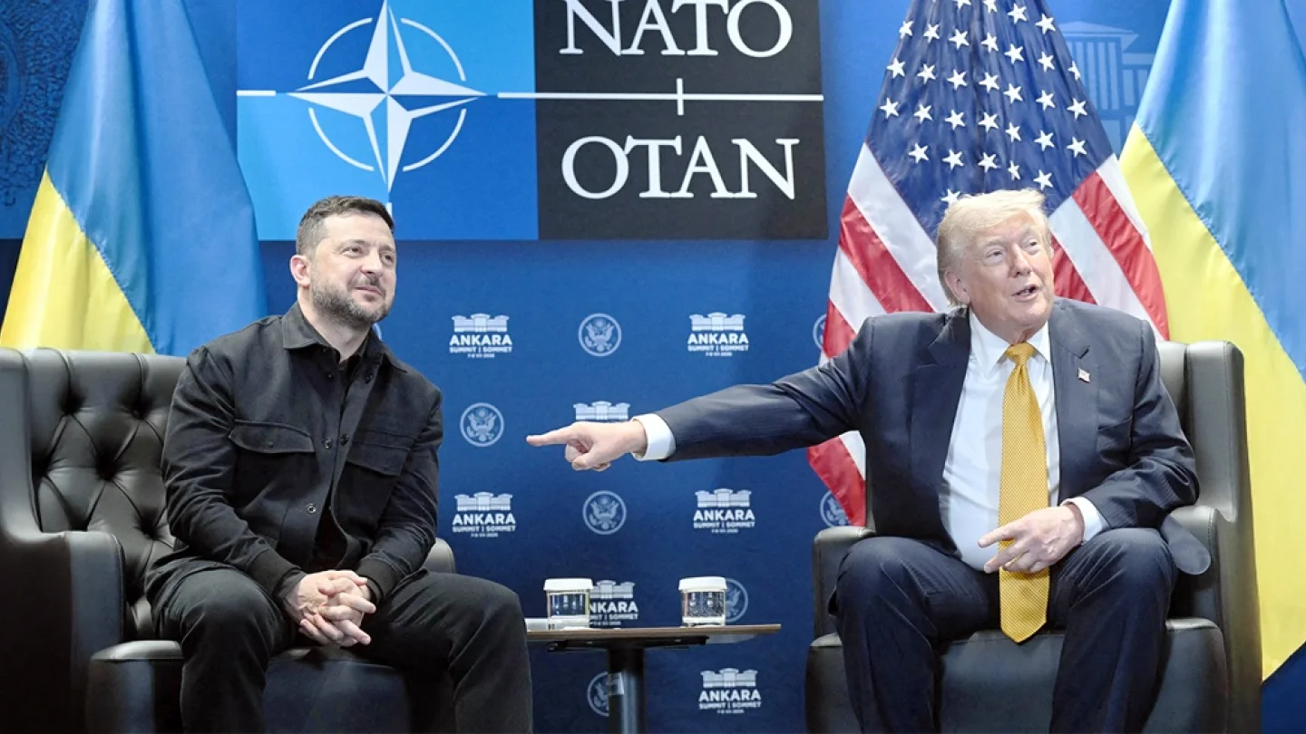 Volodimir Zelenski ve Donald Trump/foto:AFP