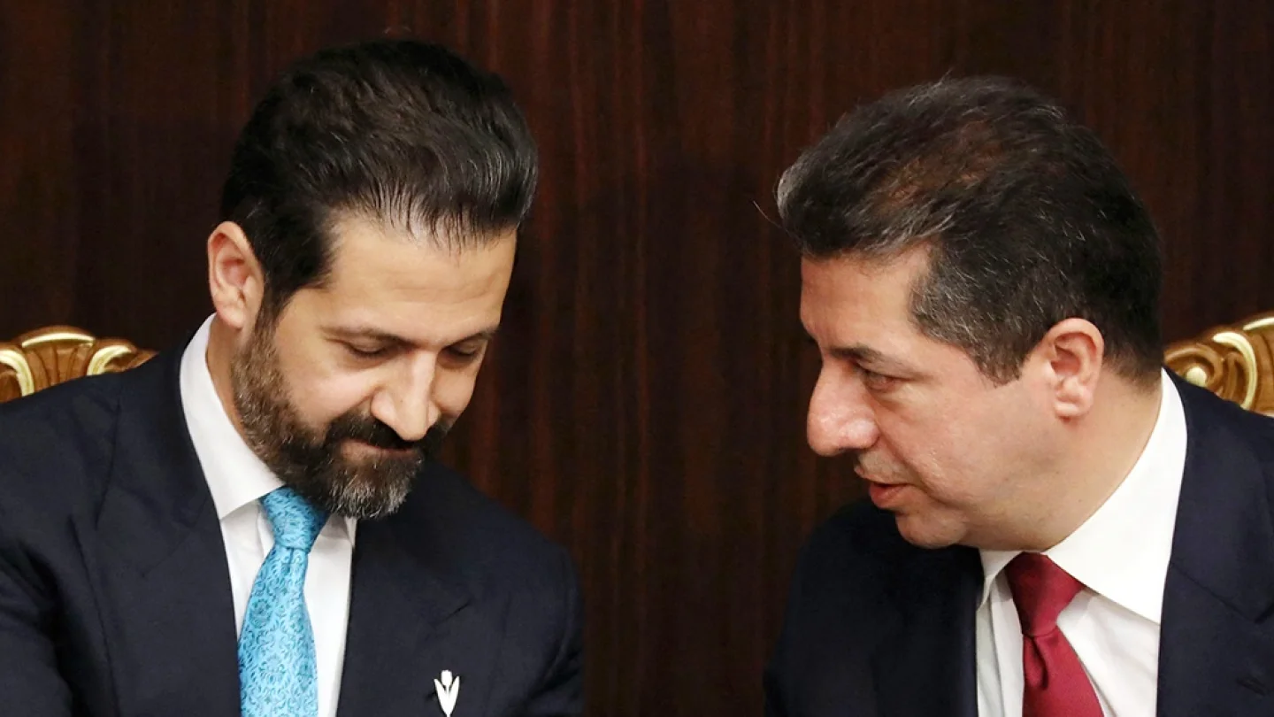 Qubat Talabani-Mesrur Barzani/foto:AFP