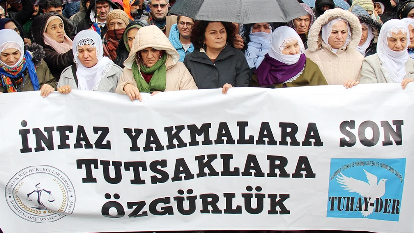 Hasta tutsaklar eylem/foto:MA