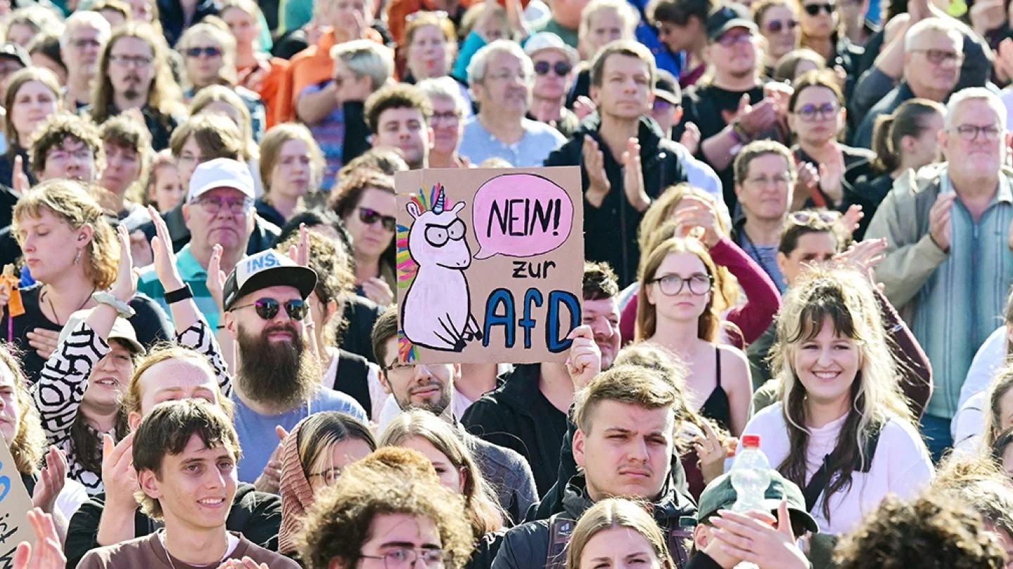 AfD/protesto/foto:AFP