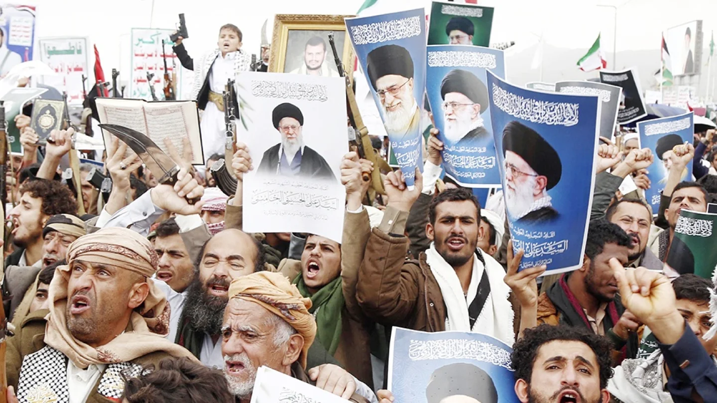 Husiler protesto/foto:AFP