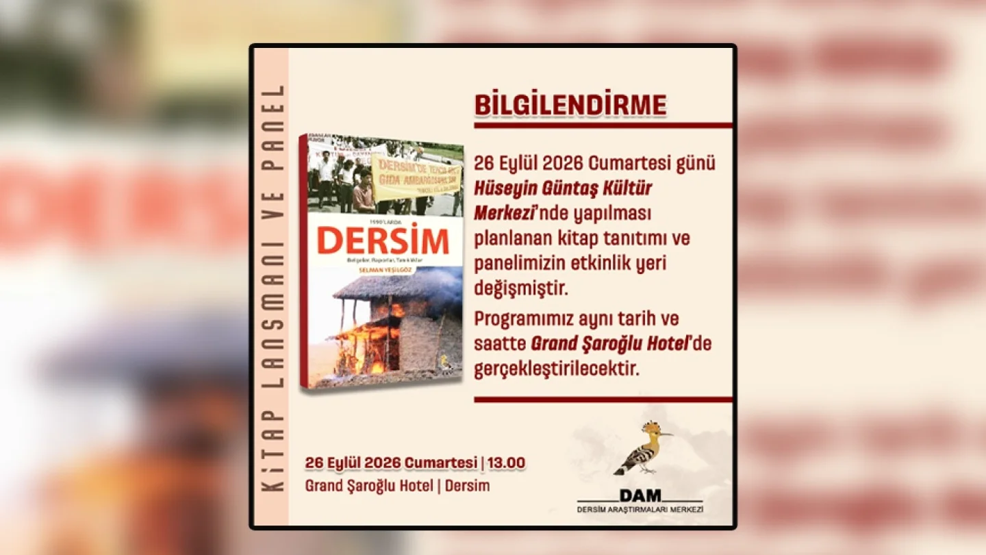 '1990’larda Dersim: Belgeler, Raporlar tanıklıklar'