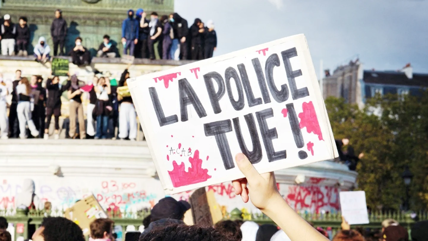 Öğrenciler eylem/Paris/foto:AFP
