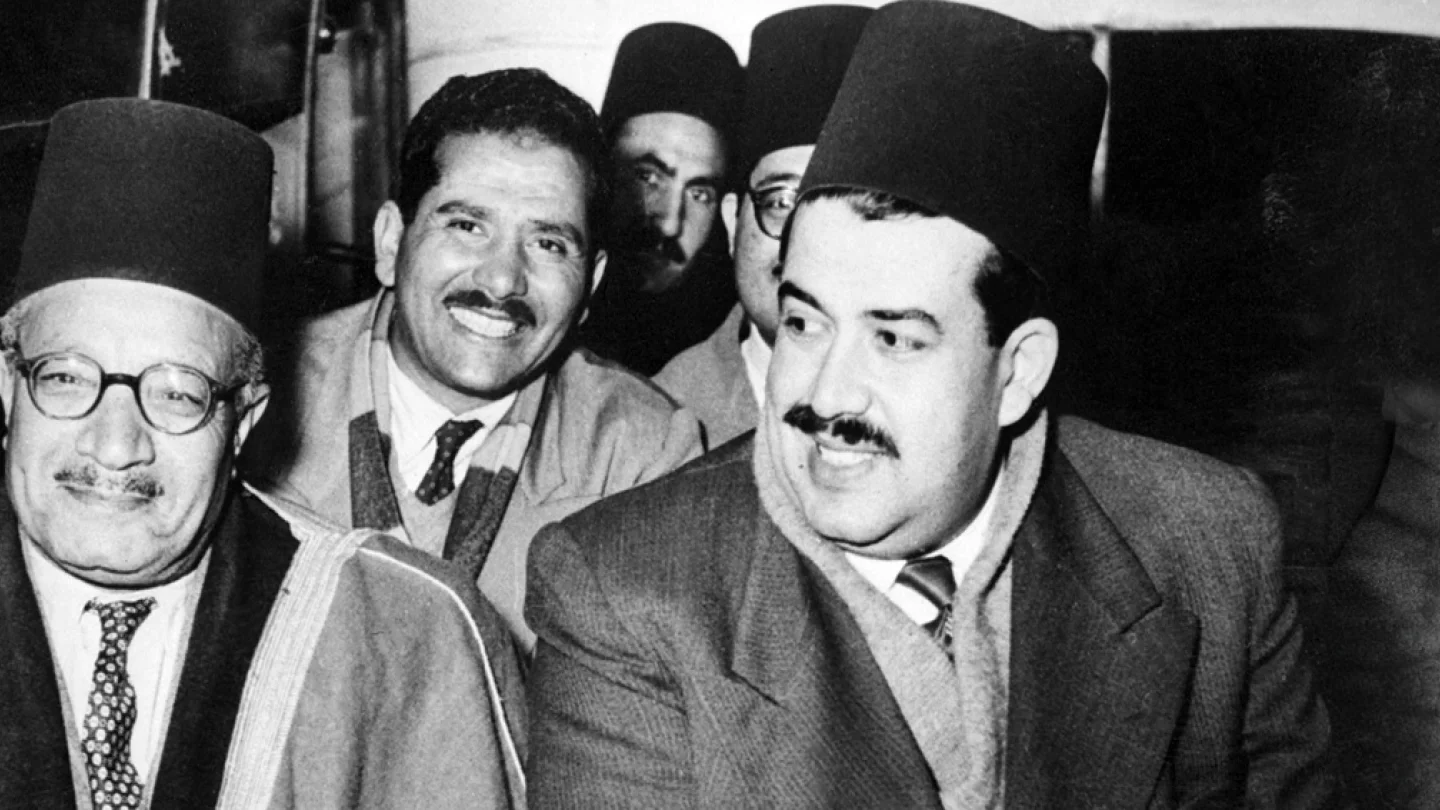 15 Ocak 1954 Kahire/Müslüman Kardeşler liderleri/foto:AFP